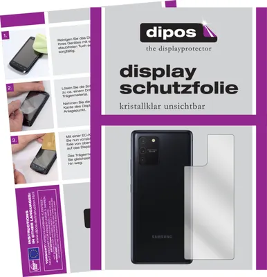 Produktbild von 2x Schutzfolie für Samsung Galaxy S10 Lite Rückseite klar Displayschutzfolie Folie Display Schutz dipos