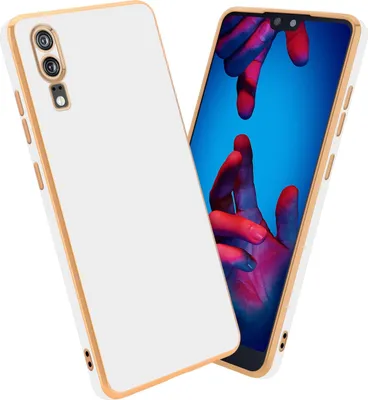 Produktbild von Cadorabo Schutzhülle für Huawei P20 Hülle in Weiß Handyhülle TPU Silikon Kameraschutz Etui Case