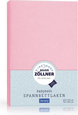Produktbild von Julius Zöllner 8320147760, Bettlaken vorhanden, Baumwolle, 70 x 140 cm, Pink, Einfarbig, 100% Baumwolle