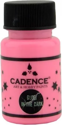 Produktbild von Cadence Glow in the Dark 50ml - Nachtleucht Farbe Rosa