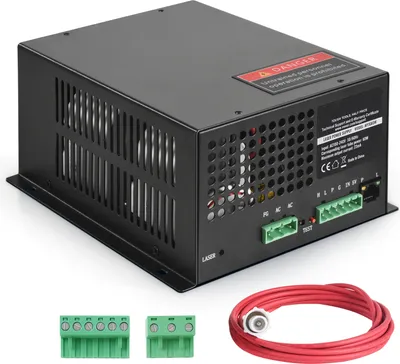 Immagine prodotto di SucceBuy 60 W alimentatore laser CO2 - Premium per l'incisione laser, rapida dissipazione del calore, compatibile con più marche, durevole e sicuro per i vostri progetti creativi