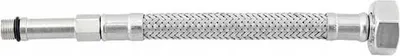 Immagine prodotto di Tubo flessibile intrecciato per rubinetto 50cm 3/8''x10 acciaio inox argento