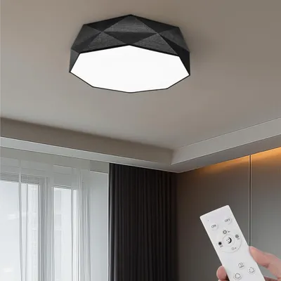 Produktbild von LED-Deckenleuchte Kronleuchter mit Fernbedienung Dimmbar Modern Grau