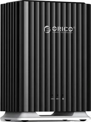 Zdjęcie produktu dla Obudowa 9728C3 na 2 dyski 2.5'' HDD / SSD / 3.5'' HDD - czarna