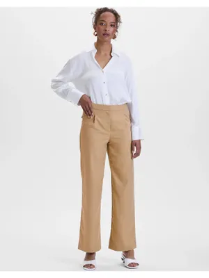 Produktbild von Orsay Damenhose aus Polyester-Mix, Weite Passform, Beige, Größe 34