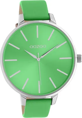 Produktbild von Oozoo Leder Damen Uhr Analog Quarzuhr Armband grün Timepieces D2UOC10983