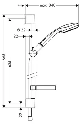 Produktbild von Hansgrohe Croma 100