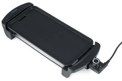 Produktbild von COSTWAY elektrischer Tischgrill 1600W, Grillplatte Teppanyaki Grill mit Antihaftbeschichtung, integriertem Thermostat & herausnehmbarer Auffangschale