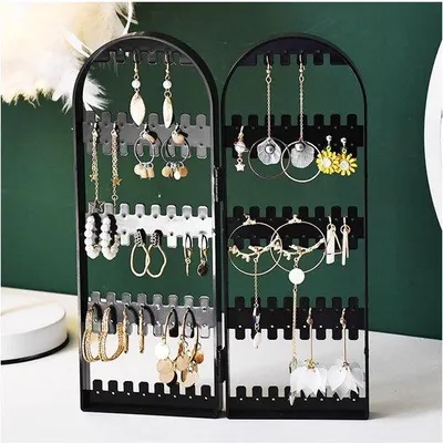 Produktbild von Schmuckständer Schwarz – Schmuckaufbewahrung – Halskettenständer – Schmuckorganizer – Kapazität: 184 – Für Halsketten/Armbänder – Schmuckhalter