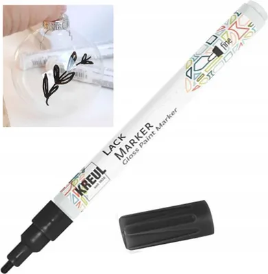 Produktbild von KREUL Lack Marker fine Schwarz
