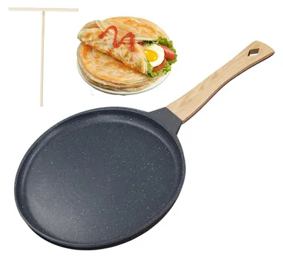Crêpepfanne 24 cm, antihaftbeschichtet, mit Teigverteiler, für alle Herdarten