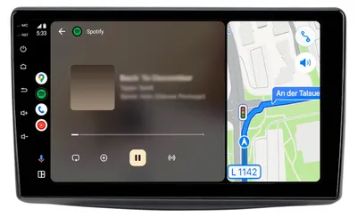 Image de Autoradio pour Alfa Romeo Mito 955 2008-2019 : CarPlay, Android Auto, système multimédia, radio, GPS, navigation, Wi-Fi, Bluetooth, DAB+RDS, SWC, 9 pouces, 2+64 Go