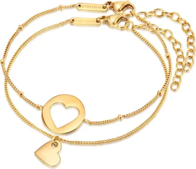 Produktbild von Eastside Armband Herz Edelstahl 17,0 cm Basislänge + 4,0 cm Verlängerung 50050004
