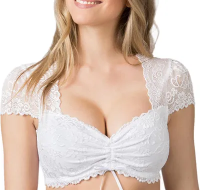 Produktbild von Dirndlbluse Jasmin weiß 36
