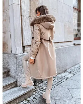 Imagen del producto de Dstreet. Parka para mujer, modelo Luster, color beige, talla L