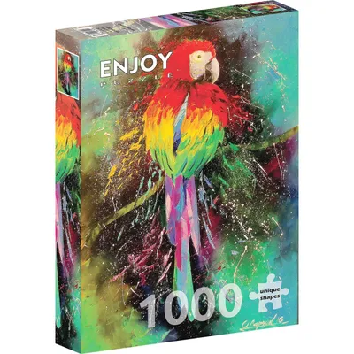 Produktbild von Puzzle mit 1000 Teilen – Enjoy – Bunter Papagei