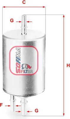 Produktbild von Kraftstofffilter SOFIMA S 1831 B für AUDI A6 Avant (4F5, C6) Filtereinsatz