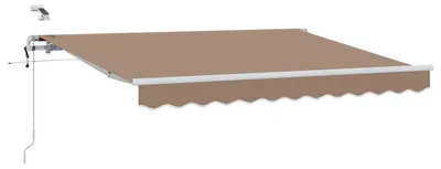 Immagine prodotto di vidaXL Tenda da sole estendibile, color tortora, 500 x 300 cm, in poliestere