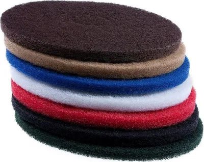 Produktbild von Superpad Maschinenpad 432 mm - 17 Zoll weiß (5 St.) Scheuerpad Reinigungspad Farbe: Weiß