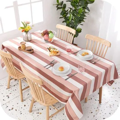 Produktbild von Ibenzoa® Tischdecke 220 x 130 cm – Polyester, wasserabweisend (Lotuseffekt), pflegeleicht & maschinenwaschbar, verstärkte Ränder, elegant