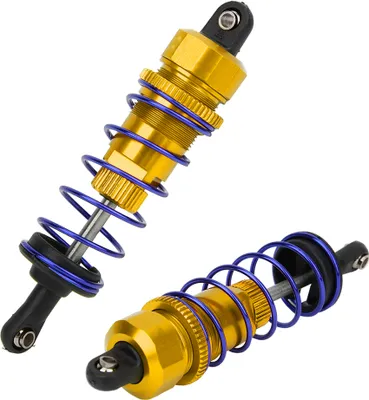 Produktbild von 2pcs 92mm RC Öldruck einstellbaren vorderen Stoßdämpfer fit für ZD Racing 7358 1/10 RC Car (Golden )