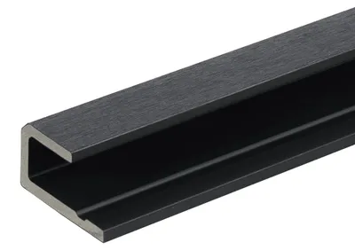 Zdjęcie produktu dla Listwa startowa deski elewacyjnej WPC GRAFIT 2,9 x 6,8 x 3,8 mm - 1 szt