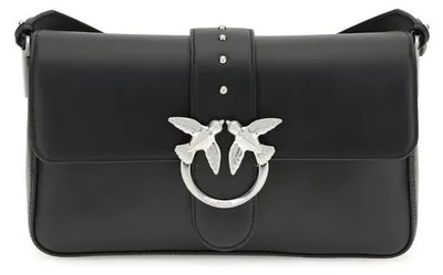 Image de PINKO sac à épaule en cuir noir