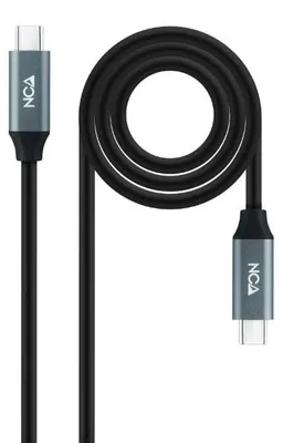 Obrázek produktu pro Nanocable 10.01.4501-L150-COMB, 1,5 m, USB C, USB C, USB 3.2 Gen 2x2, 20 Gbit/s, Černá