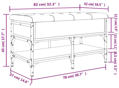 Productafbeelding van vidaXL Schoenenkast, zwart, 82x42x45 cm, houtvezel
