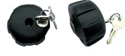 Produktbild von Peruzzo Diebstahlsichere Knöpfe Mit Schlüsselsatz Schwarz Schwarz One Size