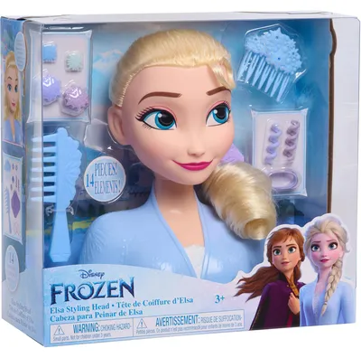 Produktbild von Just Play Disney Frozen 2 Basic Elsa Styling Head, Schmink- und