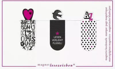 Zdjęcie produktu dla Zakładki magnetyczne Literki