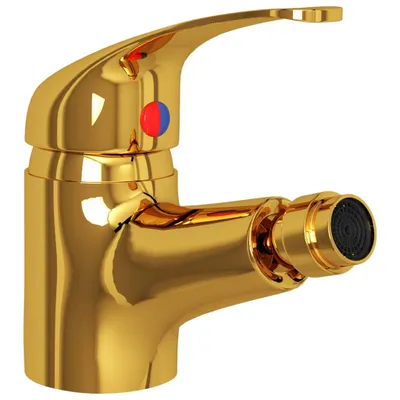 Produktbild von Cloris DesignMöbel Waschbeckenstöpsel - Gold Badezimmer Bidet Mischbatterie Golden 13x12cm Schlichtes5131498