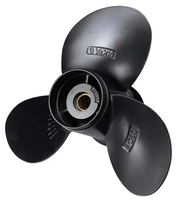 Productafbeelding van Aluminium Buitenboordpropeller 9 1/4 x 10 - Voor 8-20PK Motoren - 3 Bladen - Zwart - R-Draaiing