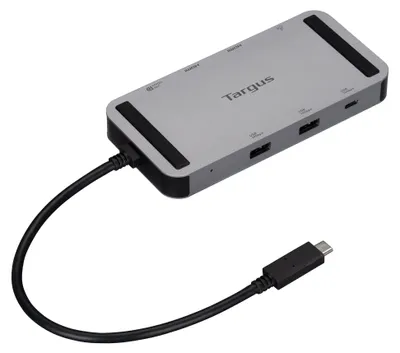 Productafbeelding van Targus DOCK429GL, Kabel, USB4, 140 W, 10/100/1000 Mbit/s, Zilver, 20 Gbit/s