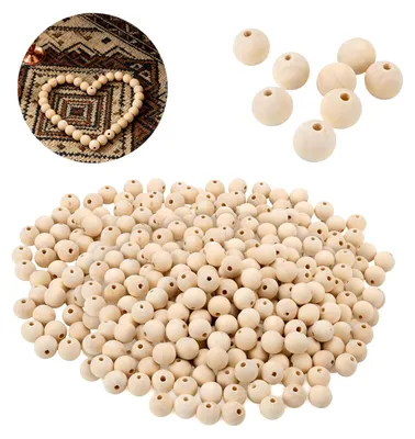 Produktbild von Natürliche Holzkugeln für Schmuck und Dekoration