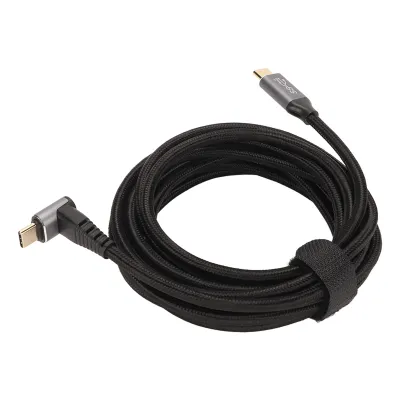 Zdjęcie produktu dla kabel USB C 90 stopni Przedłużacz USB C 90 stopni Przedłużacz USB C pod kątem prostym Kabel USB C 90 stopni Kabel USB C do USB C Kabel USB C do szybkiego ładowania USB C
