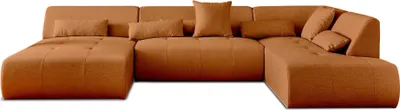Produktbild von Best Mobilier Onyx, Ecksofa, Rostfarbe, 7 Sitz(e), Onyx, Stoff, Holz