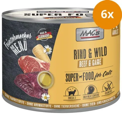 Produktbild von MACs CAT Feinschmecker Rind & Wild 200 g