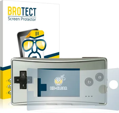 Produktbild von 2x Für Nintendo Gameboy Micro Schutzfolie BROTECT Displayschutz Display Schutz Folie Klar Transparent