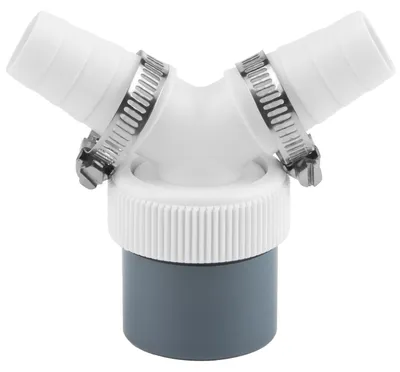 Y-Adapter für Waschmaschinenabfluss, doppelter Anschluss, 40 mm
