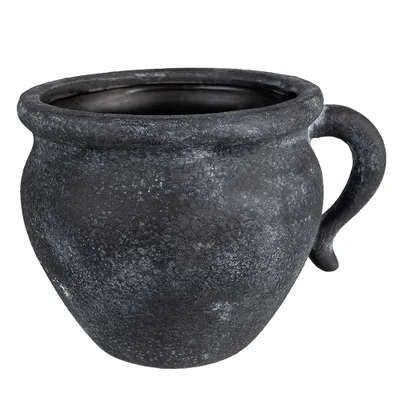 Immagine prodotto di Vaso da fiori Clayre & Eef 20x16x14 cm in Vetroceramica grigia