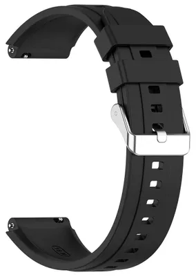 Obrázok produktu pre Techsuit - Watchband 18mm (W075) remienok pre Huawei Watch GT 4 (41 mm) / W1 / Honor Watch S1 / Garmin Venu 2S / Vivoactive 4S - čierny