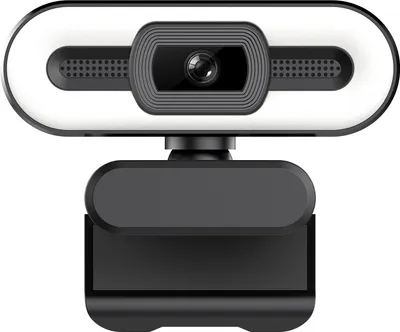 Produktbild von 4K USB HD Webcam Plug & Play-Webcam mit integrierter Mikrofonbeleuchtung fuer Live-Stream-Videoanruf Videokonferenz Online-Unterricht HD-Kamera