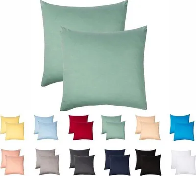 Produktbild von Famanu Kissenbezüge 80 x 80 cm - 100% Baumwolle, ultrawweich und atmungsaktiv