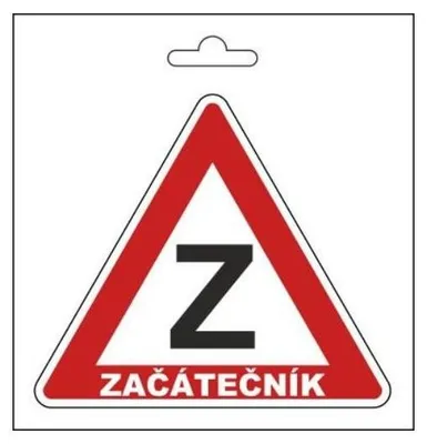 Obrázek produktu pro Samolepka ZAČÁTEČNÍK (105 x 120 mm)