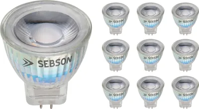 Produktbild von 10x LED Lampen MR11 warmweiß 3W G4 / GU4 / MR11 Leuchtmittel Strahler 12V SEBSON