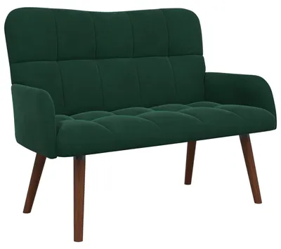 Produktbild von vidaXL 2-Sitzer Sofa Dunkelgrün 115 x 61 x 87 cm Samt (V)