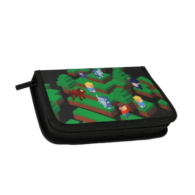 Zdjęcie produktu dla Piórnik Jednokomrowy Bez Wyposażenia Dla Chłopca Pixel Game Starpak