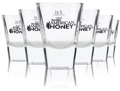 Produktbild von 12x Wild Turkey Whisky Glas American Honey Stamper Gläser Shotglas